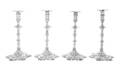 Four Matching George III Silver Candlesticks John Arnell London 1771 3 1775 1