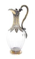 A William IV SilverGiltMounted Glass Claret Jug EEJW Barnard London 1831
