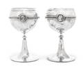 A Pair of American Silver Goblets Gorham Mfg Co Providence RI Circa 1865