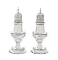 A Pair of George III Silver Casters Peter and Ann Bateman London 1791