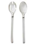 A Pair of American Silver and Lucite Salad Servers Alfredo Sciarotta Newport RI Circa 1955