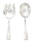 A Pair of American Silver Salad Servers Lebolt  Co Chicago IL Circa 1915