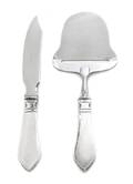 Two Danish Silver Cheese Servers Georg Jensen Silversmithy Copenhagen 194577