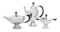A Danish Silver ThreePiece Tea and Coffee Set No 88 Georg Jensen Silversmithy Copenhagen 193344