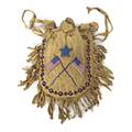 A Beaded Hide Pouch Apache