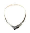 A Silver and Onyx Choker