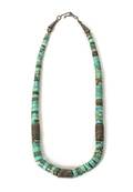 A Santo Domingo Disc Bead Necklace