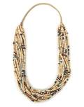 A Santo Domingo Ten Strand Shell Heishi Necklace