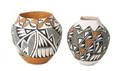 Two Acoma Polychrome Ollas Eva Histia and Earlene Antonio