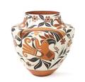 An Acoma Polychrome Olla Barbara and Joseph Cerno
