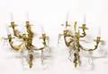 52 Pair Gold Metal Five Arm Wall Sconces