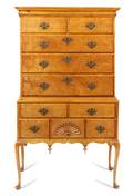 An American Queen Anne Maple Highboy