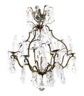 A Baccarat Gilt Bronze and Crystal Chandelier