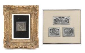 Two Framed Sterling Etchings