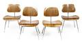 Four Charles and Ray Eames DCM Chairs for Herman Miller