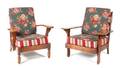 A Pair of Victorian Mahogany Arm Chairs