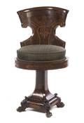 A Louis Philippe Mahogany Piano Stool