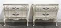 A Pair of Louis XIV Style Painted Commodes