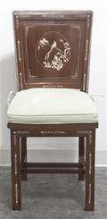 A Bone Inlaid Chinoiserie Style Side Chair