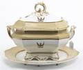 An English Armorial Lidded Tureen and Undertray
