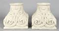 A Pair of Cast Stone Capitals