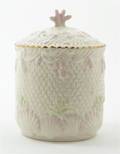 A Belleek Biscuit Jar