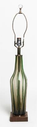 An Italian Glass Table Lamp