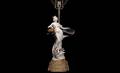 18 European Porcelain Blanc de Chine Maiden Table Lamp