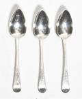 A Set of Six George III Silver Tablespoons