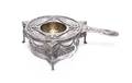 A German Silver Tea Strainer on Stand