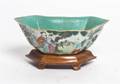 A Chinese Polychrome Enamel Shaped Bowl