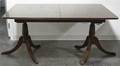 A Federal Style Mahogany Double Pedestal Dining Table