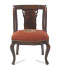 An American Empire Mahogany Open Armchair
