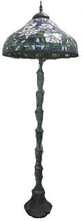 An American Leaded Glass Floor Lamp
