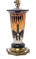 A Charles Schneider Cameo Glass Lamp Base