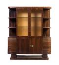 A French Art Deco Macassar Ebony Vitrine Cabinet