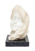 An Italian Art Nouveau Alabaster Bust Enzo Sighieri