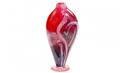 454 Pink and Purple Czech Glass Vase
