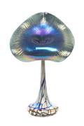 An American Studio Glass Jack in the Pulpit Iridescent Glass Vase Stuart Abelman