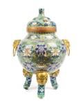 An Asian Cloisonne Censer