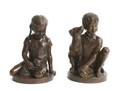 Two American Bronze Figures Charles Cropper Parks b 1922