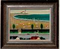 36 American School 20th Century Beach Scene