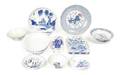 A Collection of Asian Blue and White Ceramic Serving Articles