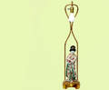 57 Chinese Porcelain Standing Court Lady Table Lamp