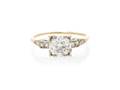A 14 Karat Gold and Diamond Ring