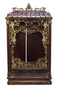 A Chinese Red Lacquer Wood Shrine
