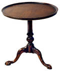 45 Mahogany Dish Top Candle stand