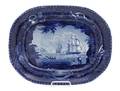 A Historical Blue Staffordshire Platter