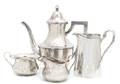 An American Silver Four Piece Tea Set Shreve and Co San Francisco