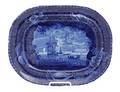 A Historical Blue Staffordshire Platter Enoch Wood  Sons